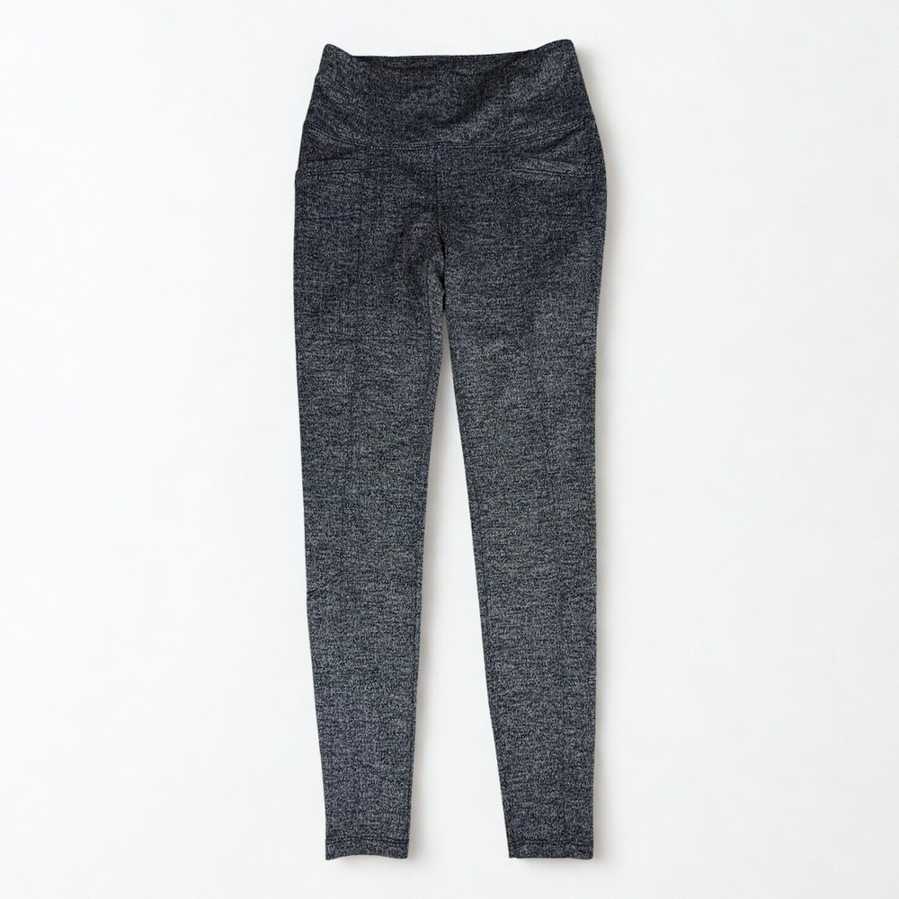 Athleta Herringbone Metro High Waisted Leggings Womens XS Heathered Gray Stretch